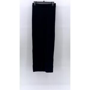 REFORMATION Women's Black Cashmere Ribbed Pull-On Straight-Leg Maxi Skirt SZ XS
